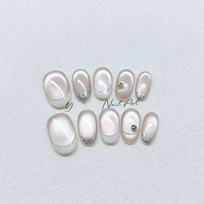 hanmade white nail