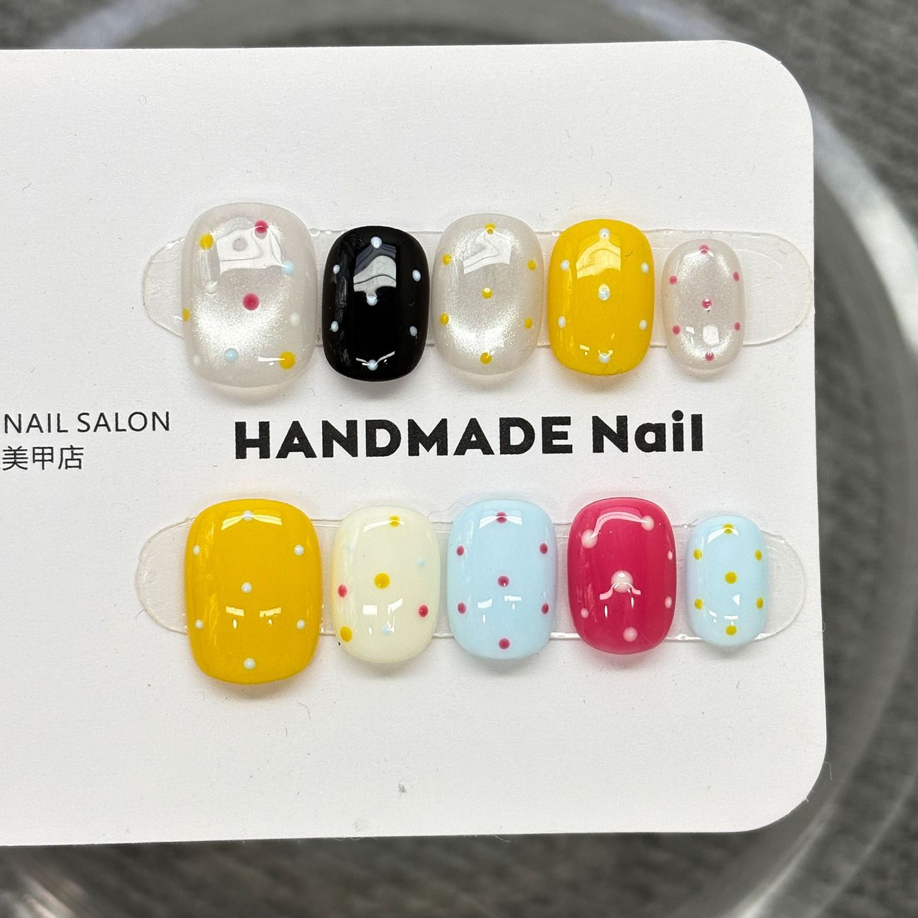 Korean Dopamine style press on Nail