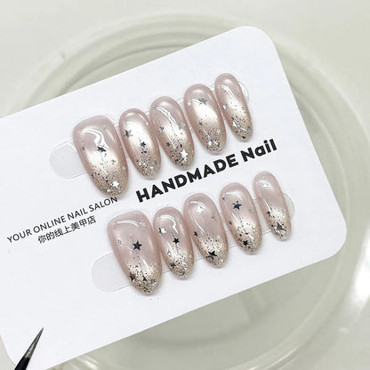 Starry Glow press on nail