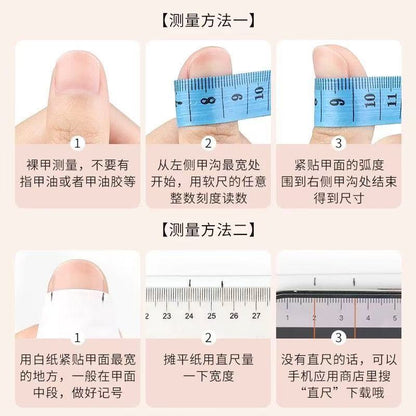 Korean Dopamine style press on Nail