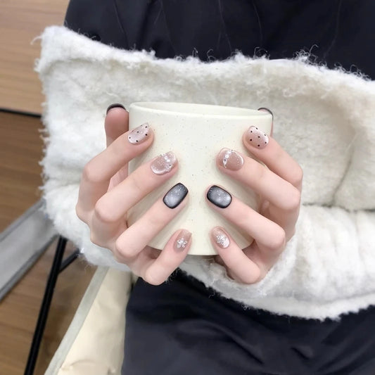 black pearl cats eye nail