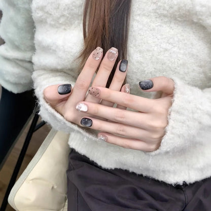 black pearl cats eye nail