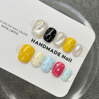 Korean Dopamine style press on Nail
