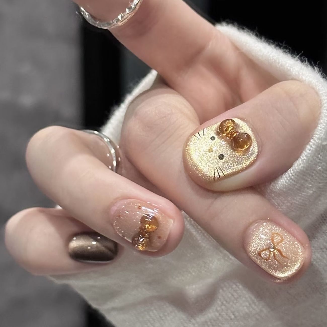 Hellokitty press on Nail