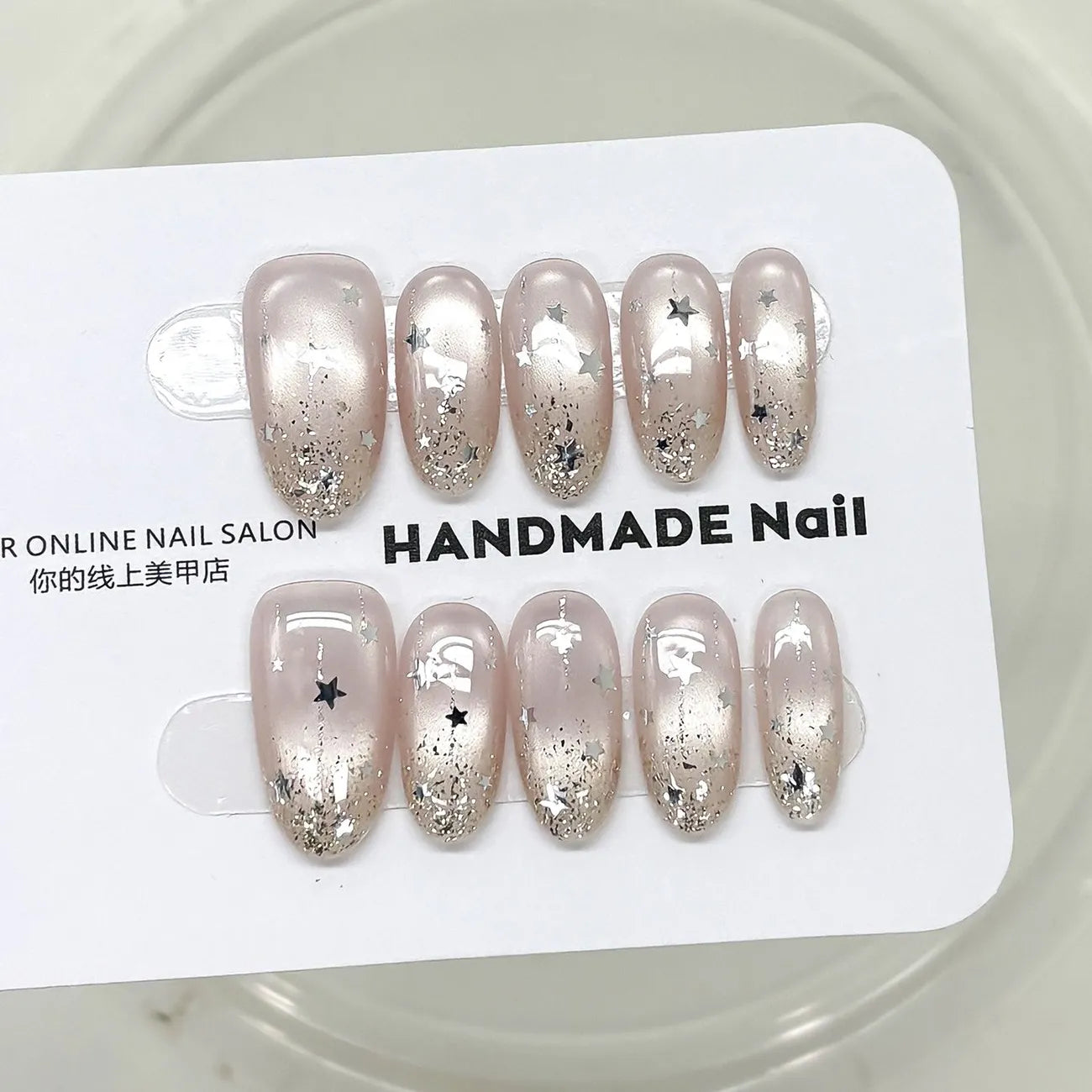 Starry Glow press on nail