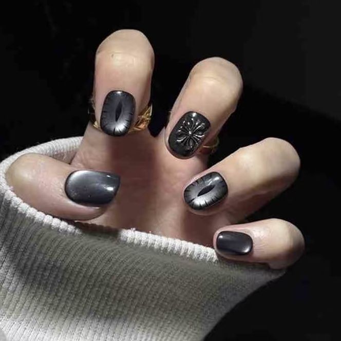 Evil eye press on Nail