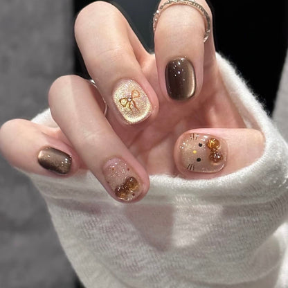 Hellokitty press on Nail