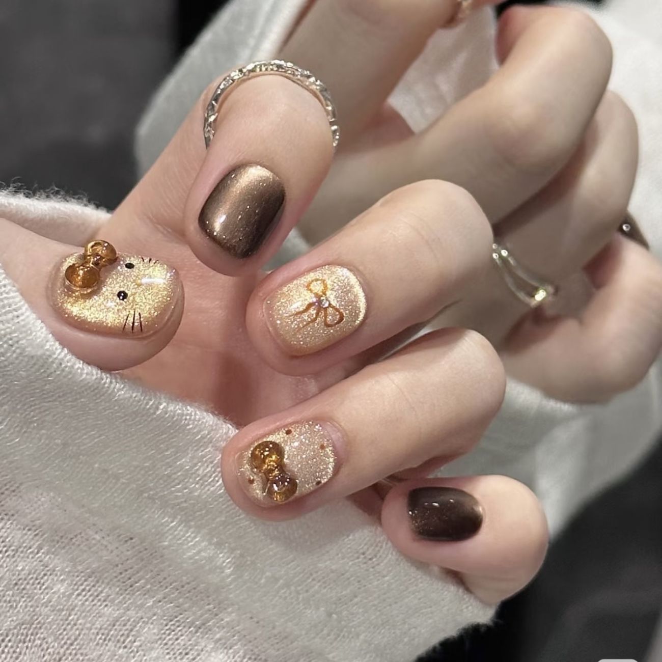 Hellokitty press on Nail