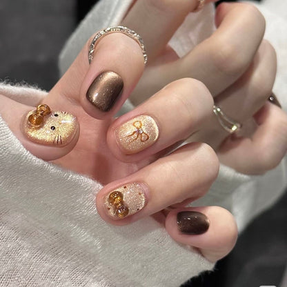 Hellokitty press on Nail