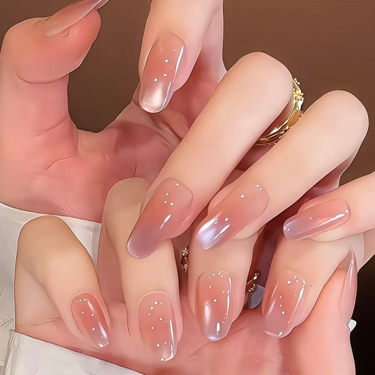 Glass cats eye nail