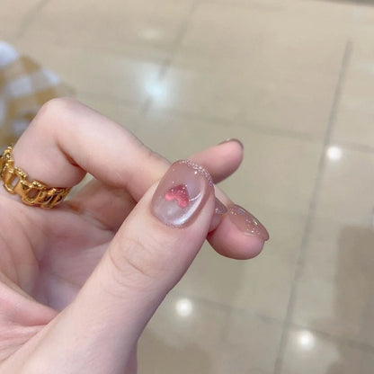 Dancing mountain cherry blossom press on nail